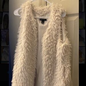 INC Faux Sherpa Vest